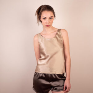 Mélia - Shorty en satin de soie