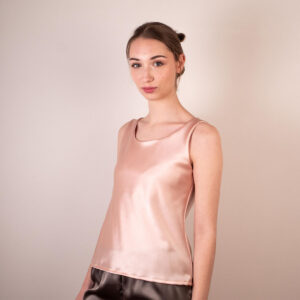 Elyséa - Top caraco en satin de soie